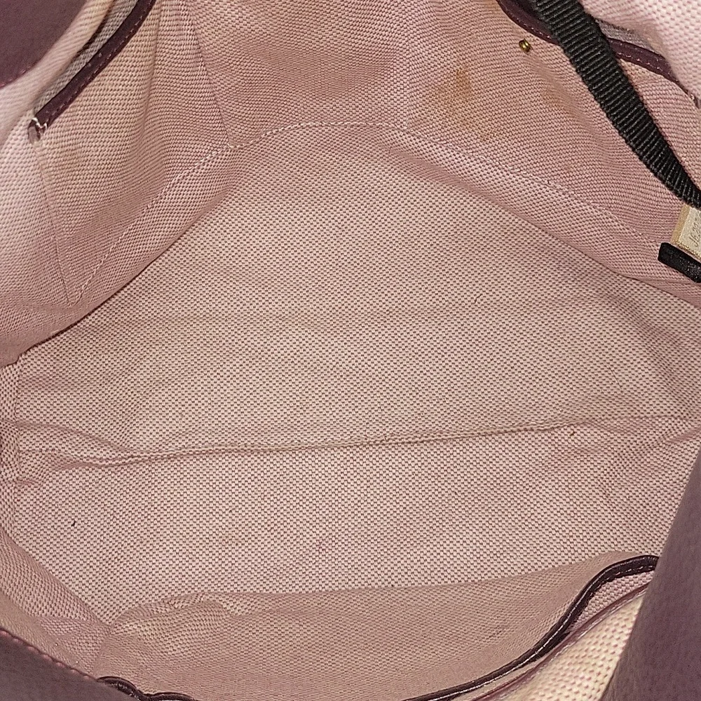 Dooney & Bourke Purple Pebble Leather Hobo Shoulder Bag